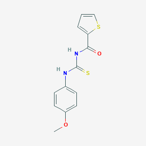 molecular formula C13H12N2O2S2 B398015 N-(4-methoxyphenyl)-N'-(2-thienylcarbonyl)thiourea CAS No. 352348-63-1