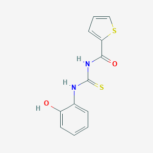 molecular formula C12H10N2O2S2 B398019 N-[(2-hydroxyphenyl)carbamothioyl]thiophene-2-carboxamide 