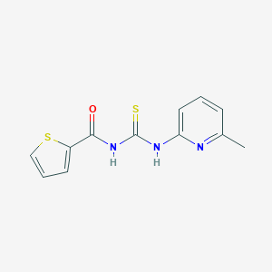 molecular formula C12H11N3OS2 B398021 1-(6-Methyl-pyridin-2-yl)-3-(thiophene-2-carbonyl)-thiourea 