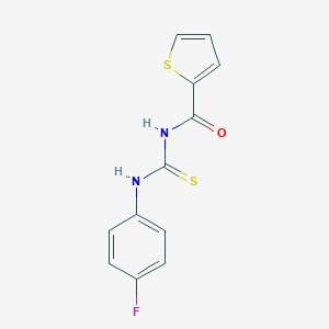 molecular formula C12H9FN2OS2 B398022 N-(4-fluorophenyl)-N'-(2-thienylcarbonyl)thiourea 