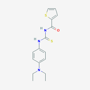 molecular formula C16H19N3OS2 B398026 N-[4-(diethylamino)phenyl]-N'-(2-thienylcarbonyl)thiourea 