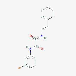 molecular formula C16H19BrN2O2 B3980343 N'-(3-bromophenyl)-N-[2-(cyclohexen-1-yl)ethyl]oxamide 