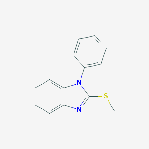 molecular formula C14H12N2S B398050 Benzimidazole, 2-methylthio-1-phenyl- 
