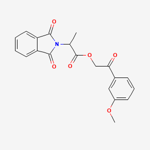 2-(3-methoxyphenyl)-2-oxoethyl 2-(1,3-dioxo-1,3-dihydro-2H-isoindol-2-yl)propanoate