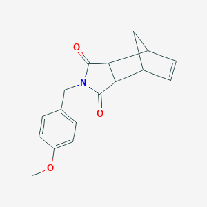 molecular formula C17H17NO3 B398109 2-(4-methoxybenzyl)-3a,4,7,7a-tetrahydro-1H-4,7-methanoisoindole-1,3-dione 
