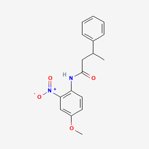 molecular formula C17H18N2O4 B3981092 N-(4-methoxy-2-nitrophenyl)-3-phenylbutanamide 