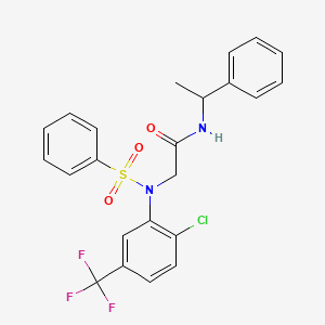 N~2~-[2-chloro-5-(trifluoromethyl)phenyl]-N~1~-(1-phenylethyl)-N~2~-(phenylsulfonyl)glycinamide