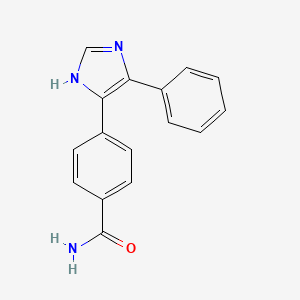 molecular formula C16H13N3O B3981112 4-(4-phenyl-1H-imidazol-5-yl)benzamide 