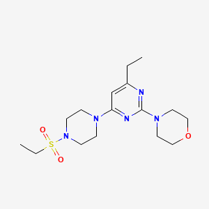 4-{4-ethyl-6-[4-(ethylsulfonyl)piperazin-1-yl]pyrimidin-2-yl}morpholine