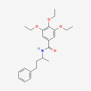 molecular formula C23H31NO4 B3981151 3,4,5-triethoxy-N-(1-methyl-3-phenylpropyl)benzamide 