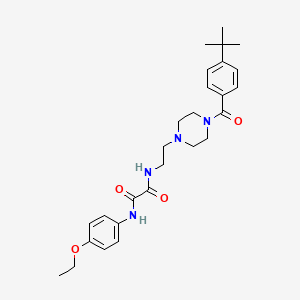 molecular formula C27H36N4O4 B3981168 N-{2-[4-(4-tert-butylbenzoyl)-1-piperazinyl]ethyl}-N'-(4-ethoxyphenyl)ethanediamide 