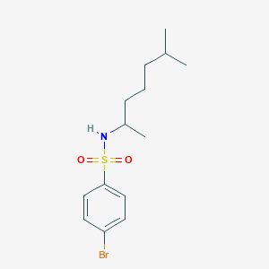 molecular formula C14H22BrNO2S B3981281 4-bromo-N-(6-methylheptan-2-yl)benzenesulfonamide 