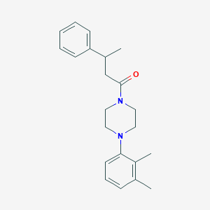 molecular formula C22H28N2O B3981288 1-(2,3-dimethylphenyl)-4-(3-phenylbutanoyl)piperazine 