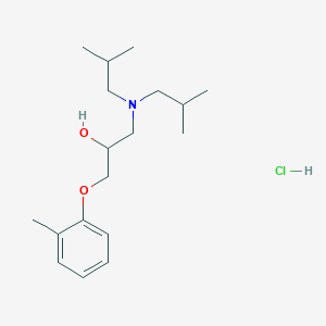 1-[Bis(2-methylpropyl)amino]-3-(2-methylphenoxy)propan-2-ol;hydrochloride