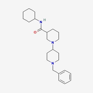 molecular formula C24H37N3O B3981339 1'-benzyl-N-cyclohexyl-1,4'-bipiperidine-3-carboxamide 