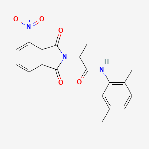 N-(2,5-dimethylphenyl)-2-(4-nitro-1,3-dioxo-1,3-dihydro-2H-isoindol-2-yl)propanamide