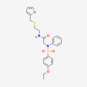 N~2~-[(4-ethoxyphenyl)sulfonyl]-N~1~-{2-[(2-furylmethyl)thio]ethyl}-N~2~-phenylglycinamide