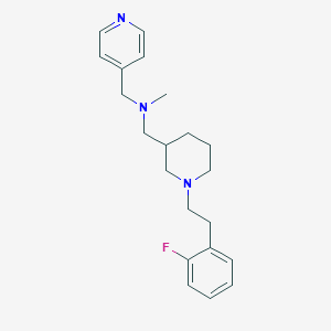 molecular formula C21H28FN3 B3981524 ({1-[2-(2-fluorophenyl)ethyl]-3-piperidinyl}methyl)methyl(4-pyridinylmethyl)amine 