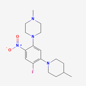 1-[4-fluoro-5-(4-methyl-1-piperidinyl)-2-nitrophenyl]-4-methylpiperazine