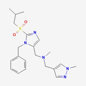 1-[1-benzyl-2-(isobutylsulfonyl)-1H-imidazol-5-yl]-N-methyl-N-[(1-methyl-1H-pyrazol-4-yl)methyl]methanamine