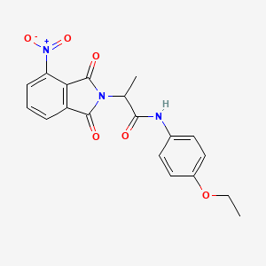 N-(4-ethoxyphenyl)-2-(4-nitro-1,3-dioxo-1,3-dihydro-2H-isoindol-2-yl)propanamide