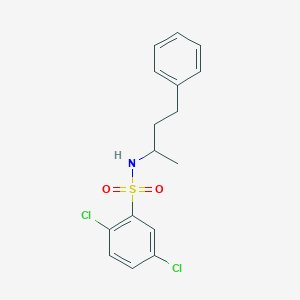 2,5-dichloro-N-(1-methyl-3-phenylpropyl)benzenesulfonamide