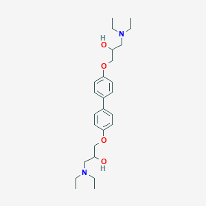 molecular formula C26H40N2O4 B3981632 3,3'-[4,4'-biphenyldiylbis(oxy)]bis[1-(diethylamino)-2-propanol] 