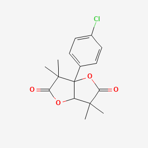 3a-(4-chlorophenyl)-3,3,6,6-tetramethyltetrahydrofuro[3,2-b]furan-2,5-dione