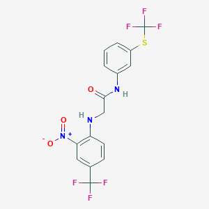 N~2~-[2-nitro-4-(trifluoromethyl)phenyl]-N~1~-{3-[(trifluoromethyl)thio]phenyl}glycinamide