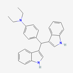 4-(di-1H-indol-3-ylmethyl)-N,N-diethylaniline