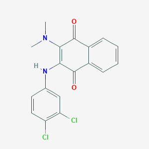 2-[(3,4-dichlorophenyl)amino]-3-(dimethylamino)naphthoquinone