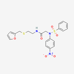 N~1~-{2-[(2-furylmethyl)thio]ethyl}-N~2~-(4-nitrophenyl)-N~2~-(phenylsulfonyl)glycinamide