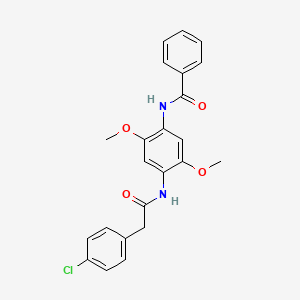 N-(4-{[(4-chlorophenyl)acetyl]amino}-2,5-dimethoxyphenyl)benzamide