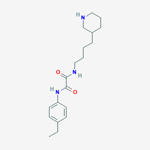 N-(4-ethylphenyl)-N'-[4-(3-piperidinyl)butyl]ethanediamide