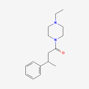 molecular formula C16H24N2O B3981741 1-ethyl-4-(3-phenylbutanoyl)piperazine 