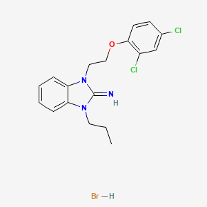 1-[2-(2,4-Dichlorophenoxy)ethyl]-3-propylbenzimidazol-2-imine;hydrobromide