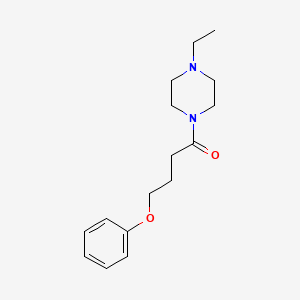 1-ethyl-4-(4-phenoxybutanoyl)piperazine