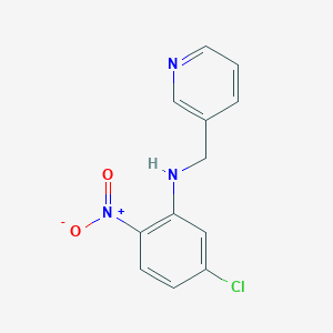 molecular formula C12H10ClN3O2 B398178 5-chloro-2-nitro-N-(pyridin-3-ylmethyl)aniline 