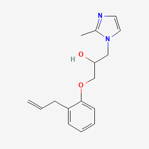 molecular formula C16H20N2O2 B3981795 1-(2-allylphenoxy)-3-(2-methyl-1H-imidazol-1-yl)-2-propanol 