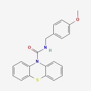 molecular formula C21H18N2O2S B3981813 N-(4-methoxybenzyl)-10H-phenothiazine-10-carboxamide 