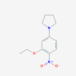 molecular formula C12H16N2O3 B398183 1-(3-Ethoxy-4-nitrophenyl)pyrrolidine 