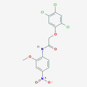 molecular formula C15H11Cl3N2O5 B3981854 N-(2-methoxy-4-nitrophenyl)-2-(2,4,5-trichlorophenoxy)acetamide 