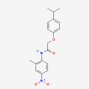 molecular formula C18H20N2O4 B3981868 2-(4-isopropylphenoxy)-N-(2-methyl-4-nitrophenyl)acetamide 