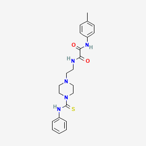 N-{2-[4-(anilinocarbonothioyl)-1-piperazinyl]ethyl}-N'-(4-methylphenyl)ethanediamide