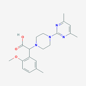 2-[4-(4,6-Dimethylpyrimidin-2-yl)piperazin-1-yl]-2-(2-methoxy-5-methylphenyl)acetic acid