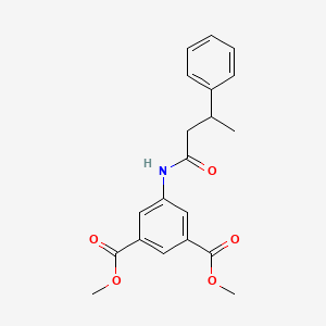 molecular formula C20H21NO5 B3981937 Dimethyl 5-[(3-phenylbutanoyl)amino]benzene-1,3-dicarboxylate 