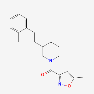 1-[(5-methyl-3-isoxazolyl)carbonyl]-3-[2-(2-methylphenyl)ethyl]piperidine