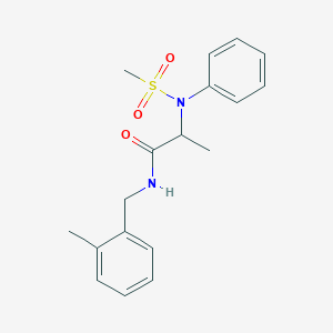 N~1~-(2-methylbenzyl)-N~2~-(methylsulfonyl)-N~2~-phenylalaninamide