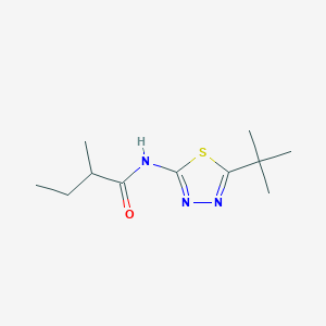 N-(5-tert-butyl-1,3,4-thiadiazol-2-yl)-2-methylbutanamide