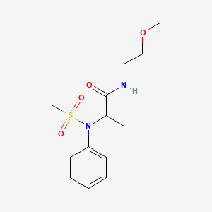 N-(2-Methoxyethyl)-2-(N-phenylmethanesulfonamido)propanamide